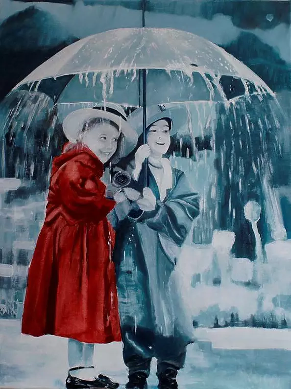 Magdalena Przeklasa Trojan - Dziewczynka w czerwonym płaszczyku