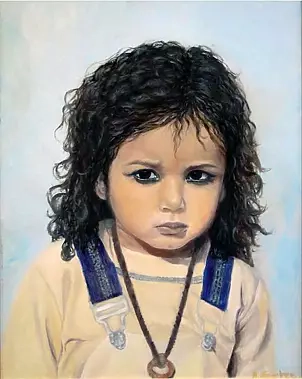 Angela Łambov - A girl from India