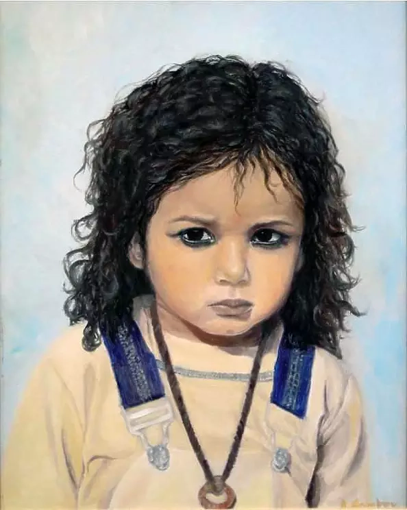 Angela Łambov - A girl from India