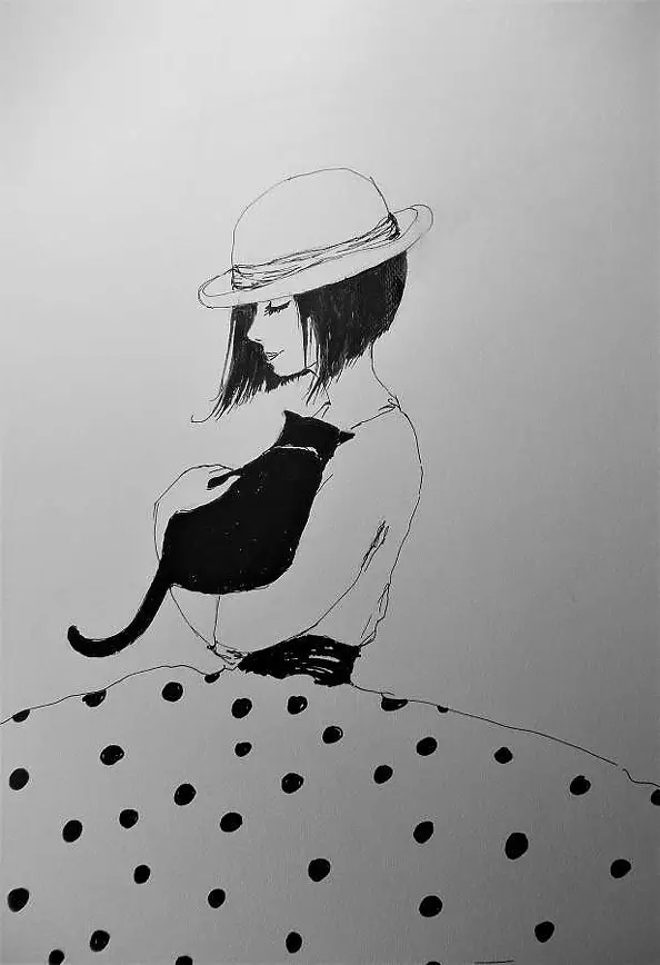 Adriana Laube - Dziewczynka z kotem