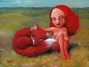 Krzysztof Iwin - Girl with a fox
