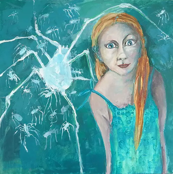 Dorota Wulczyńska-Kieloch - A girl with spiders