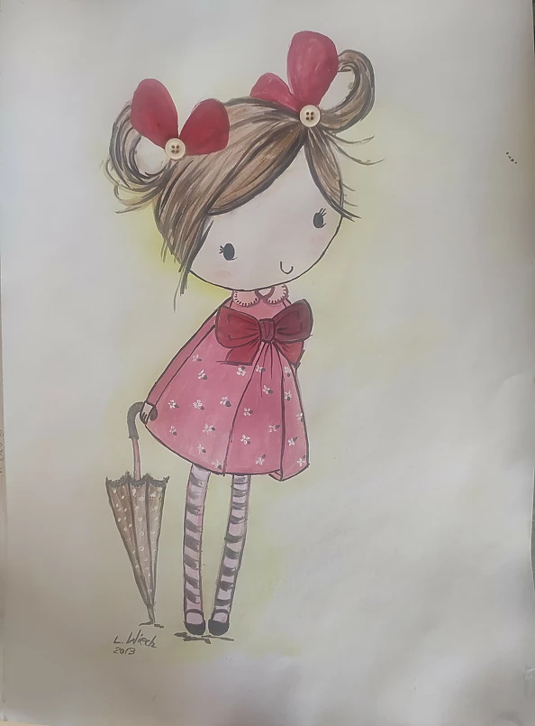 LUCYNA Wiech - Little girl with an umbrella