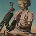 Eryk Maler - Mädchen mit einem Falken, 1980