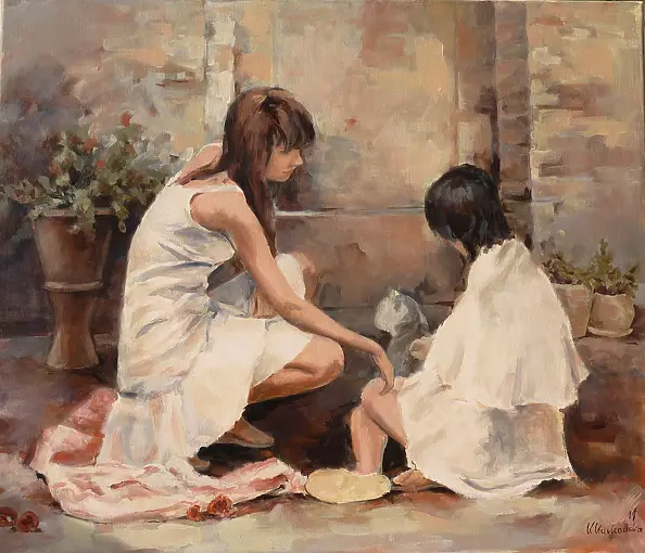 Katarzyna Kurkowska - The girl with a cat