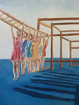 Agnieszka Głębicka - Girls on the ladder