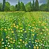 Jadwiga Rudnicka - Wild meadow with dandelions