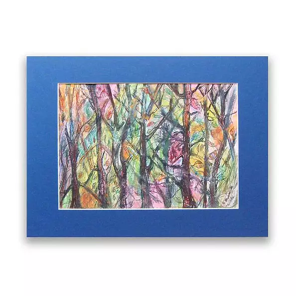 Anna Skowronek - Dziki ogród nr 2 kolorowy  szkic