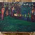 Wojciech Pater, Luoghi selvaggi IV - Crepuscolo nella foresta, Quadro a olio - pannello, 60 x 40