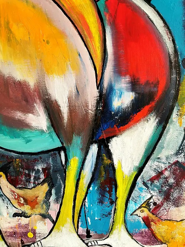 Przemyslaw Michalczuk, Ornitorinco cornuto: una nuova specie, Dipinto acrilico, Quadro a olio - tela, 70 x 100