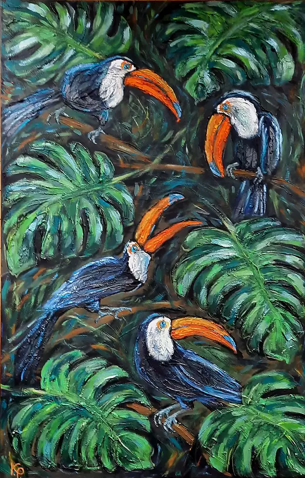 Krystyna PALCZEWSKA - Jungle - toucans