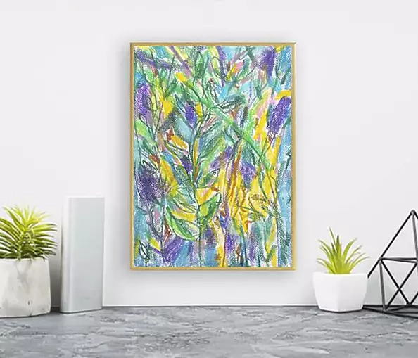 Anna Skowronek - Dżungla - kolorowy rysunek