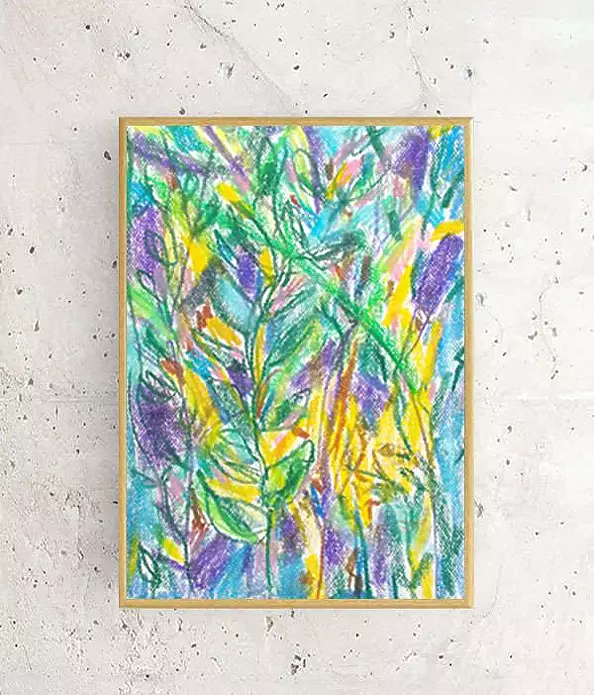 Anna Skowronek - Dżungla - kolorowy rysunek