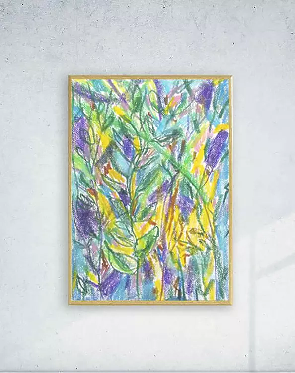 Anna Skowronek - Dżungla - kolorowy rysunek