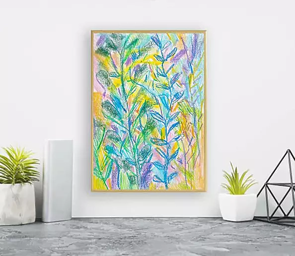 Anna Skowronek - Dżungla - kolorowy rysunek