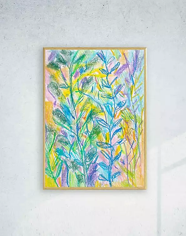 Anna Skowronek - Dżungla - kolorowy rysunek