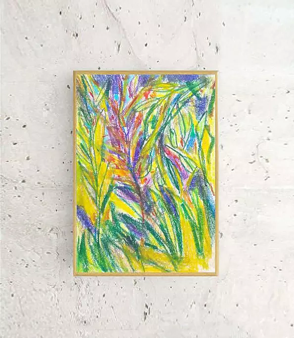 Anna Skowronek - Dżungla - kolorowy rysunek