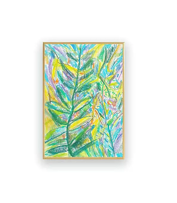 Anna Skowronek - Dżungla - kolorowy rysunek