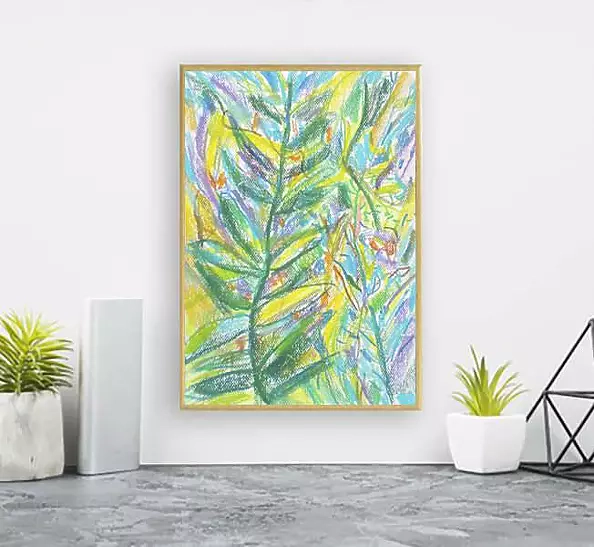 Anna Skowronek - Dżungla - kolorowy rysunek