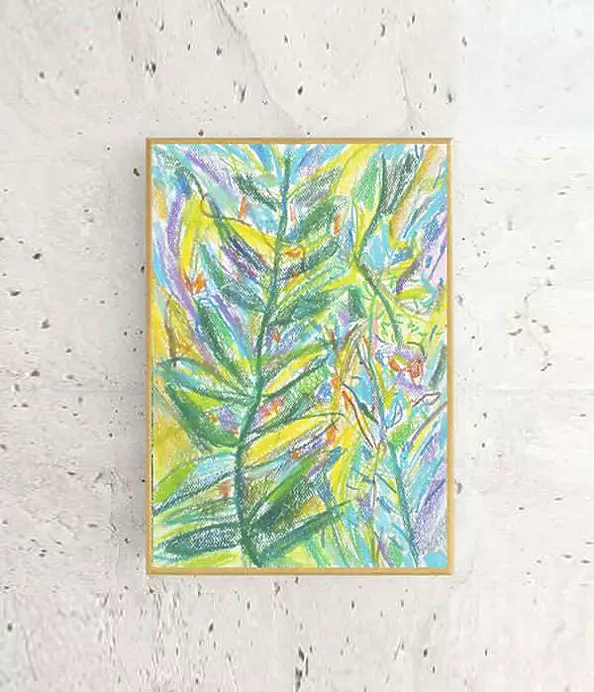 Anna Skowronek - Dżungla - kolorowy rysunek