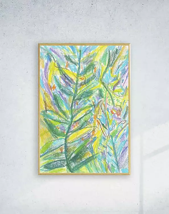 Anna Skowronek - Dżungla - kolorowy rysunek