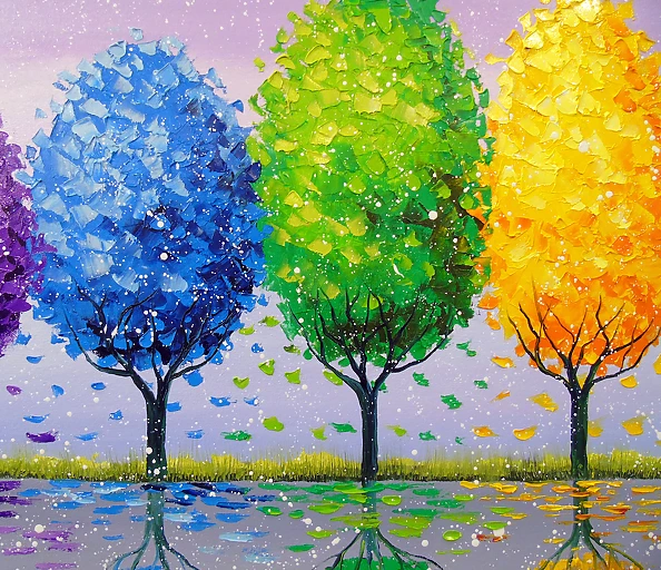 Olha Darchuk - Chaque arbre a un trait de caractère brillant