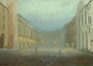   - On the square early in the morning