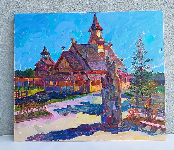 Anastasiia Kurkova, Echa starożytności, Obraz olejny - płótno, 70 x 60