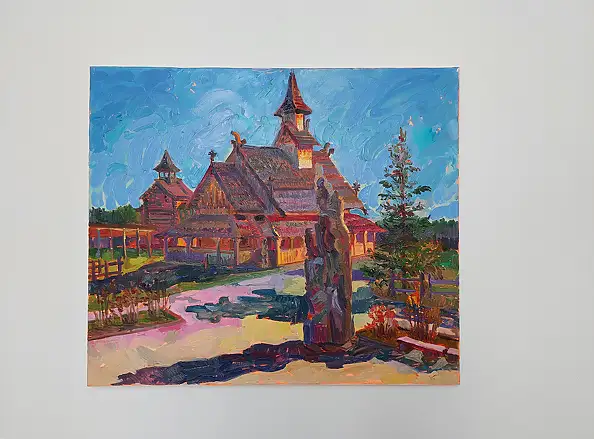 Anastasiia Kurkova, Echa starożytności, Obraz olejny - płótno, 70 x 60