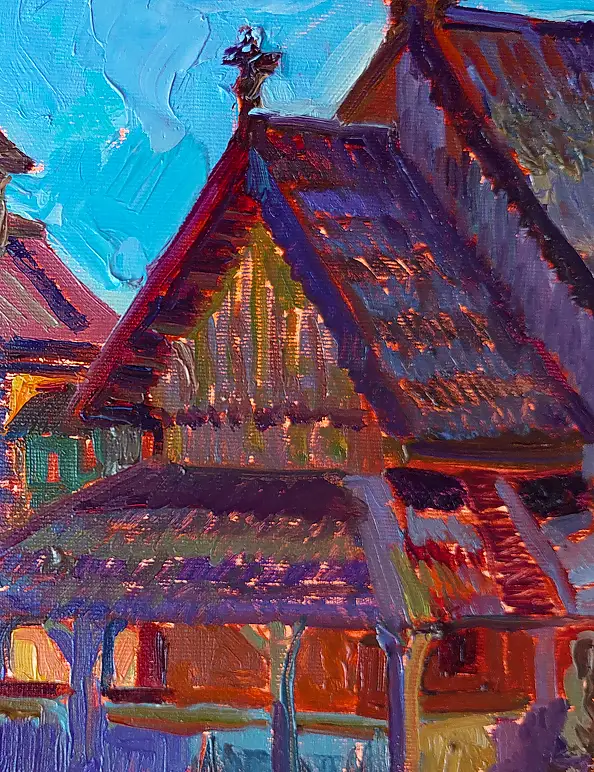 Anastasiia Kurkova, Echa starożytności, Obraz olejny - płótno, 70 x 60