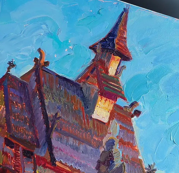 Anastasiia Kurkova, Echa starożytności, Obraz olejny - płótno, 70 x 60