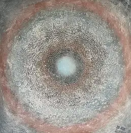 Robert Jadczak, Echo zapomnienia, Techniki mieszane - płótno, 80 x 80