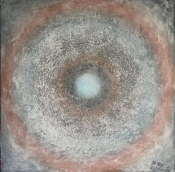 Robert Jadczak, Echo des Vergessens, Mischtechniken - Leinwand, 80 x 80