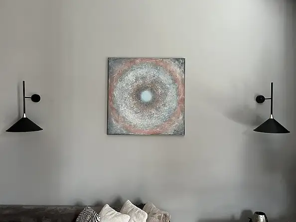 Robert Jadczak, Echo des Vergessens, Mischtechniken - Leinwand, 80 x 80