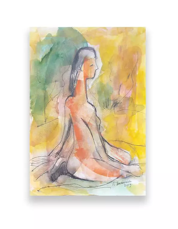 Anna Skowronek - Exotic act - watercolor