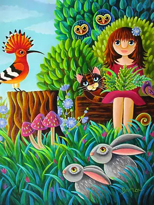 Wiesława Burnat - Exotic performance on the clearing