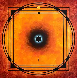 Sebastian Garyantesiewicz, Expansion of quantum space, Acrylic painting - canvas, 150 x 150