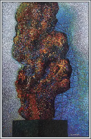 Marek Chomczyk, Exhibit, Acrylic painting - canvas, 100 x 150