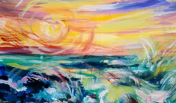 Anna Borcz - Ekspresyjny zachod słońca