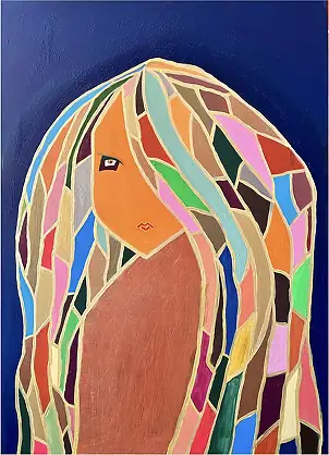 eL Moccko, El silencio de un solo ojo, Obraz akrylowy - płótno, 80 x 110