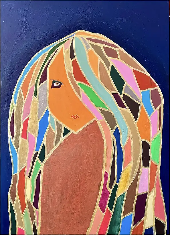 eL Moccko, El silencio de un solo ojo, Obraz akrylowy - płótno, 80 x 110