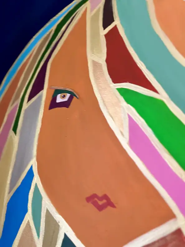 eL Moccko, El silencio de un solo ojo, Obraz akrylowy - płótno, 80 x 110