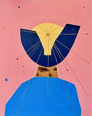 eL Moccko, El tercer ojo III, Obraz akrylowy - płótno, 80 x 100