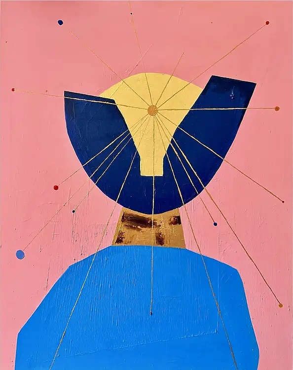 eL Moccko, El tercer ojo III, Obraz akrylowy - płótno, 80 x 100