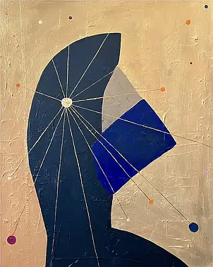 eL Moccko, El tercer ojo II, Obraz akrylowy - płótno, 80 x 100