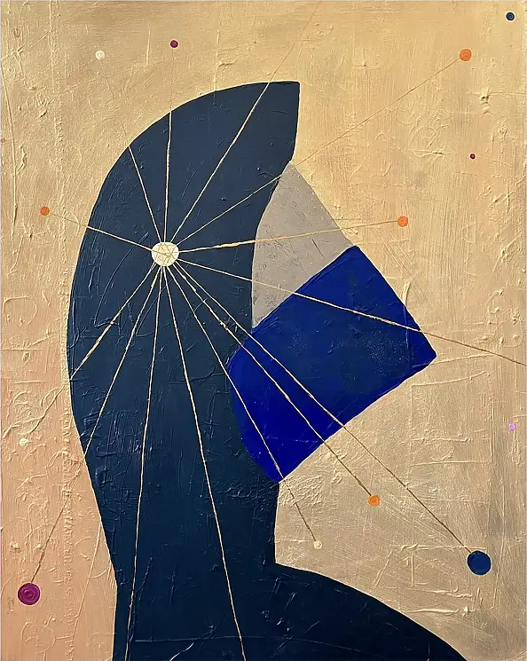 eL Moccko, El tercer ojo II, Obraz akrylowy - płótno, 80 x 100