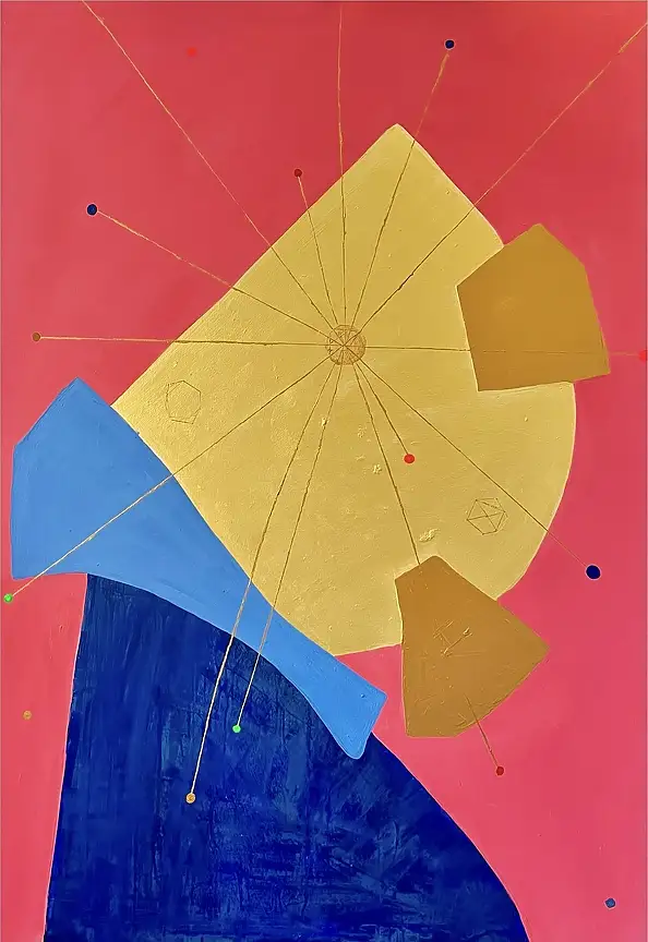 eL Moccko, El tercer ojo IV, Obraz akrylowy - płótno, 90 x 130