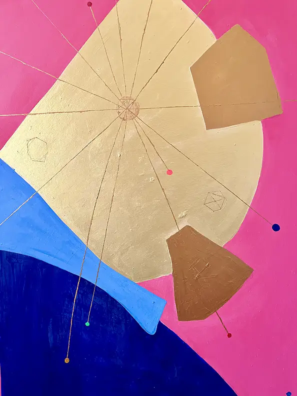 eL Moccko, El tercer ojo IV, Obraz akrylowy - płótno, 90 x 130