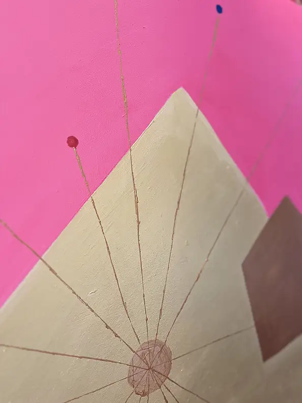 eL Moccko, El tercer ojo IV, Obraz akrylowy - płótno, 90 x 130