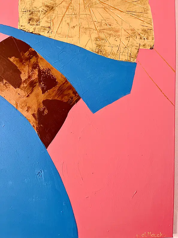 eL Moccko, El tercer ojo, Gwasz , Obraz akrylowy - płótno, 90 x 130